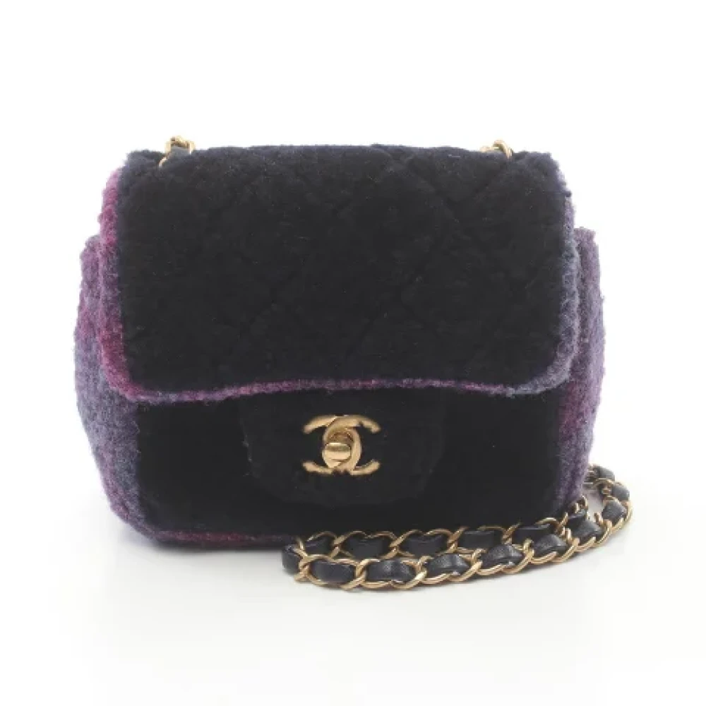 Chanel Vintage Pre-owned Fabric crossbody-bags Purple Dames