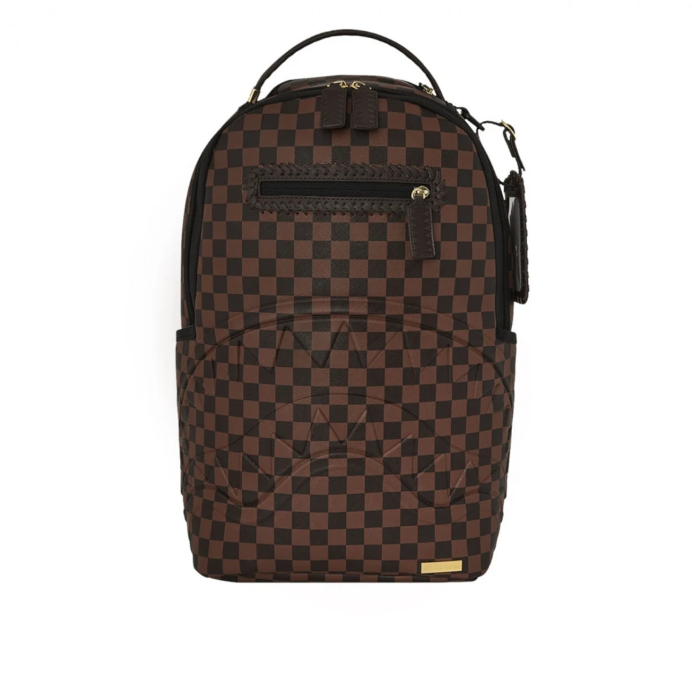 Sprayground Bruine Check Rugzak Brown Unisex