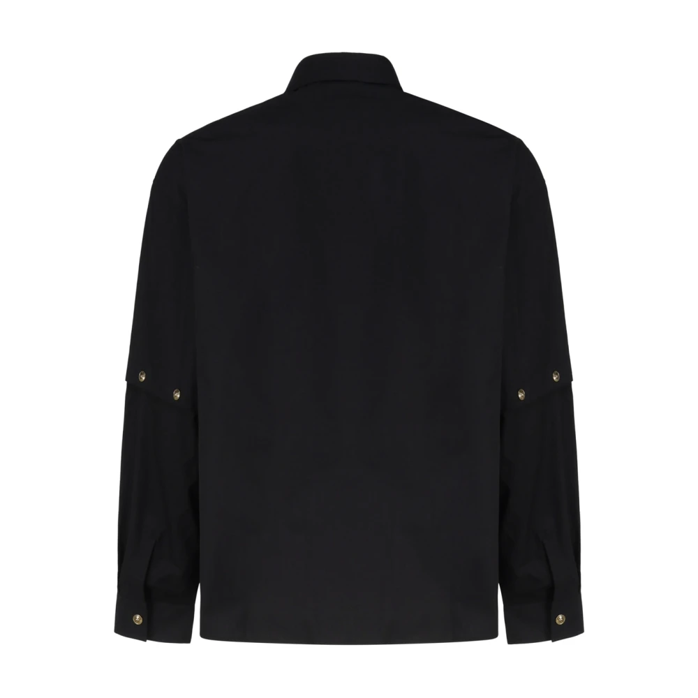 Versace Jeans Couture Zwarte Overhemden voor Mannen Black Heren