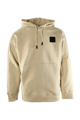Beige Bomullströja för Män
