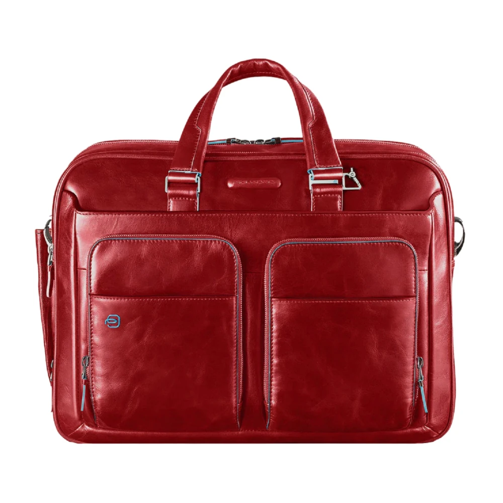 Piquadro Rode Unisex Handtas met Afneembare Schouderband Red Dames