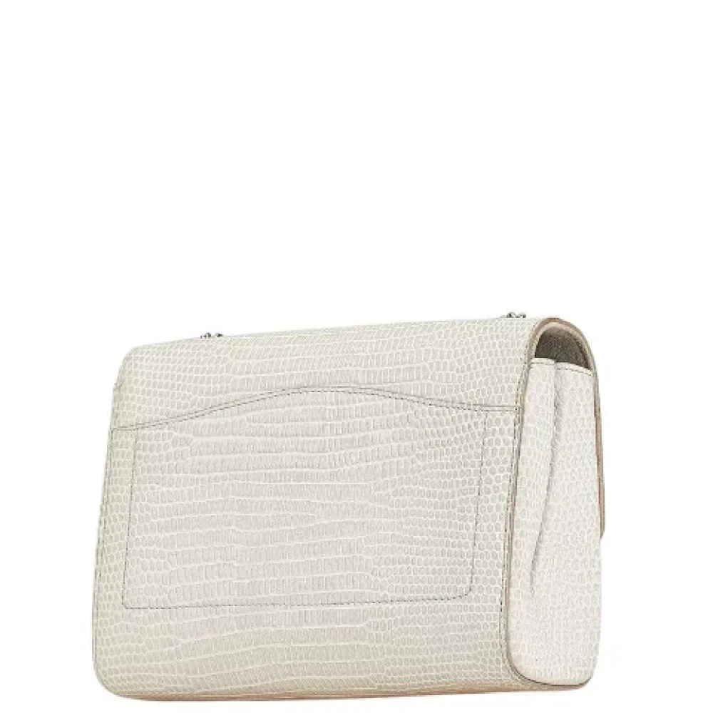 Yves Saint Laurent Vintage Pre-owned Leather shoulder-bags White Dames