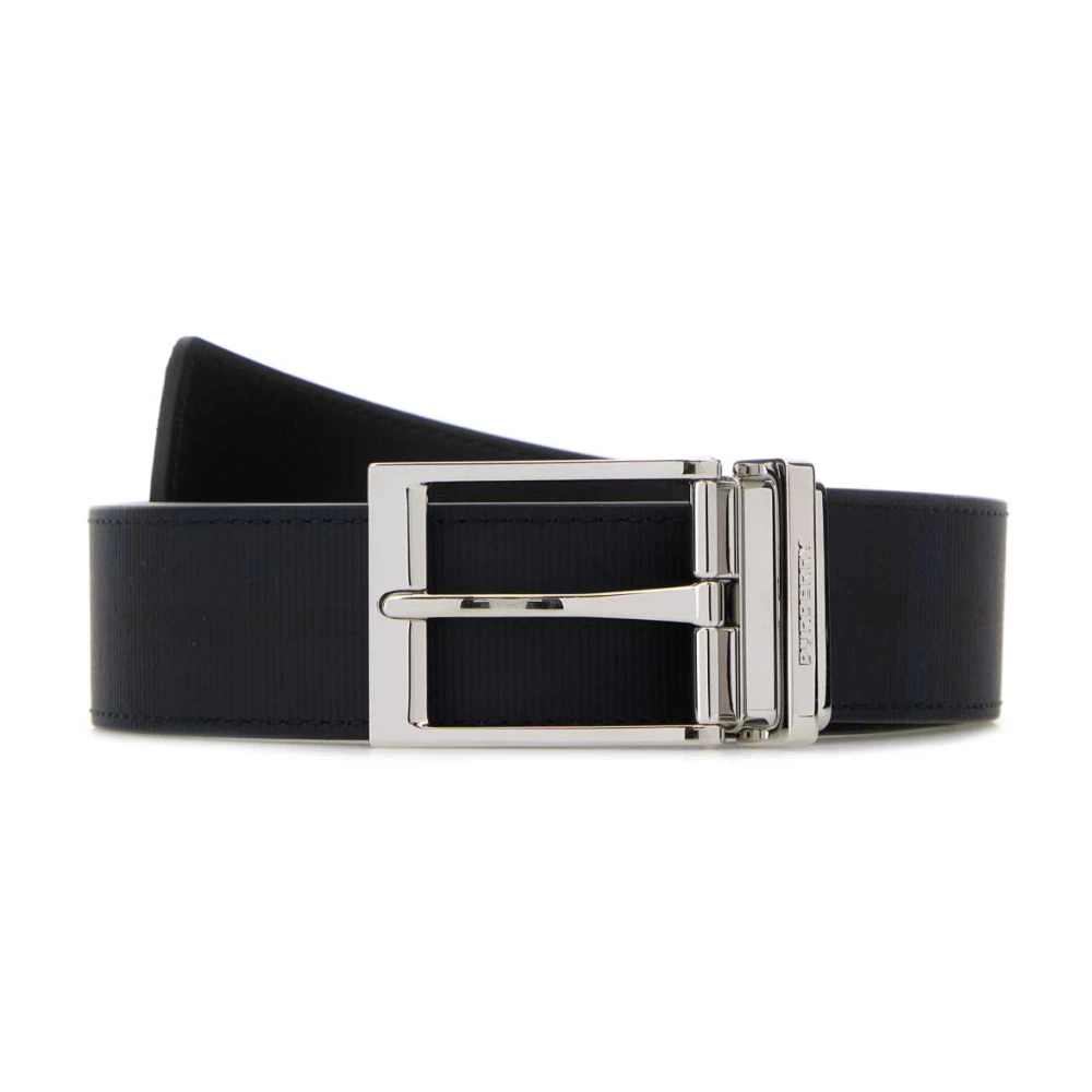 Burberry Men's Black Belts, 105 Cm, Printed Canvas Belt