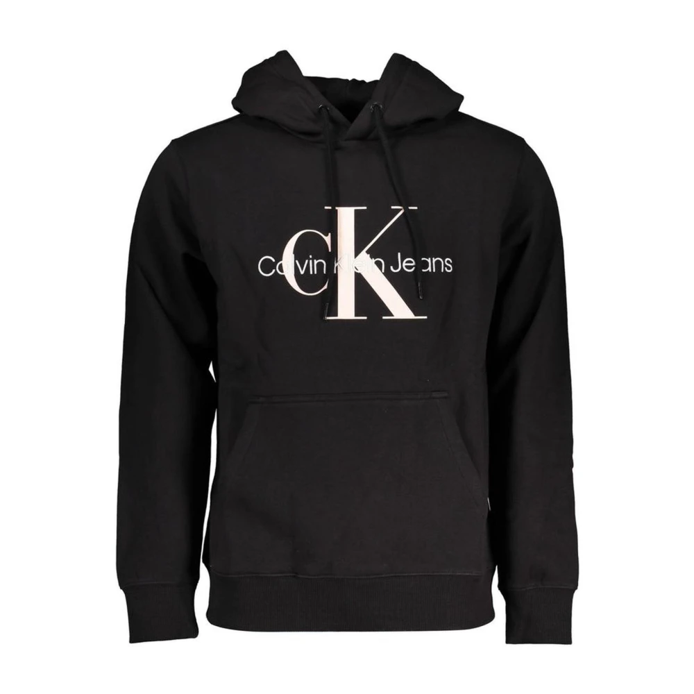 Calvin Klein Men's Black Hoodies,, Hooded Sweatshirt With Print 2XL