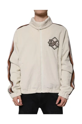 Logo Corduroy Track Jacket Stiligt Tillägg