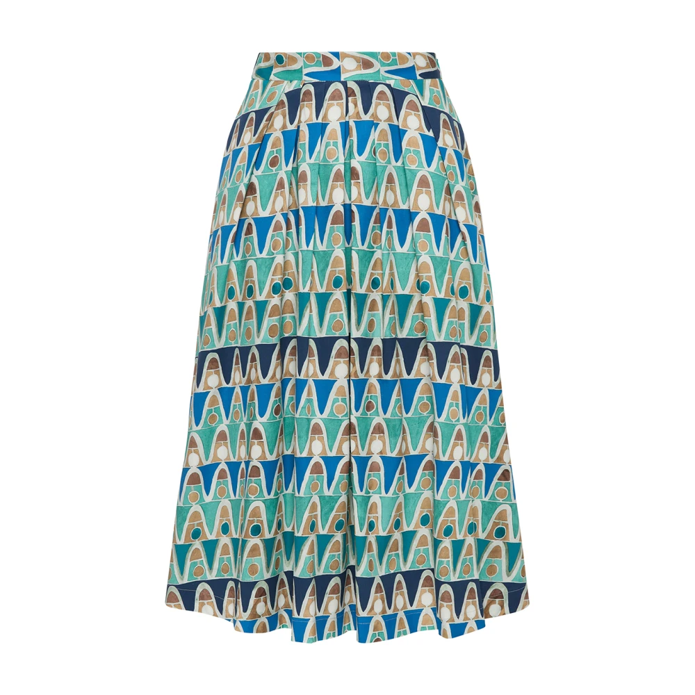 Maliparmi Geometrische Mimosa ROK Multicolor Dames