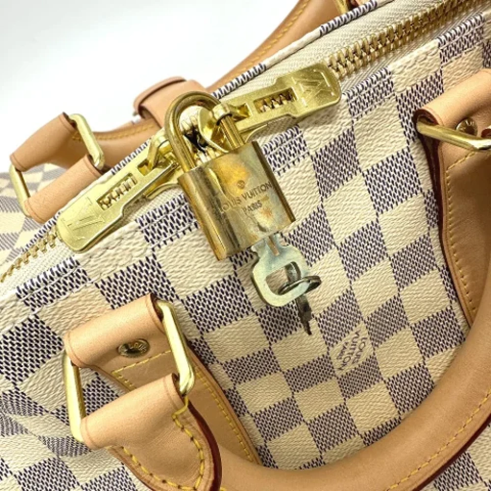 Louis Vuitton Vintage Pre-owned Cotton louis-vuitton-bags White Dames