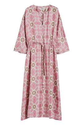 pink-silk-v-neck-kimono-dress