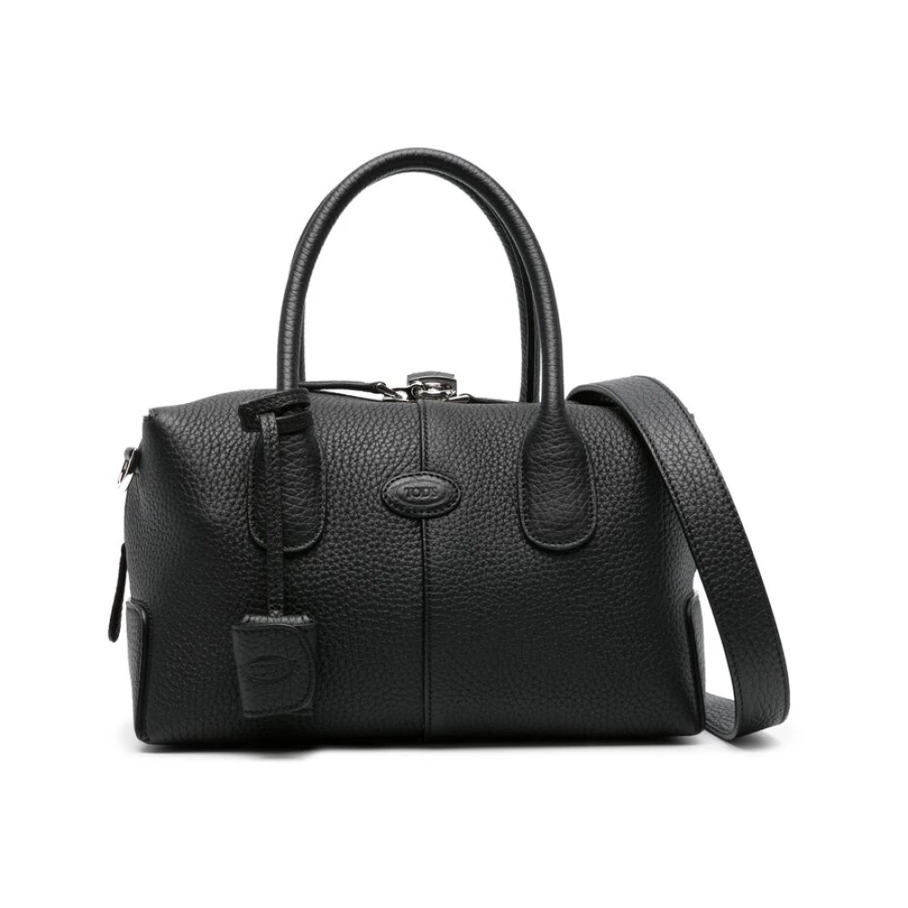 TOD'S Schoudertas van Korrelleer met Logopatch Black Dames