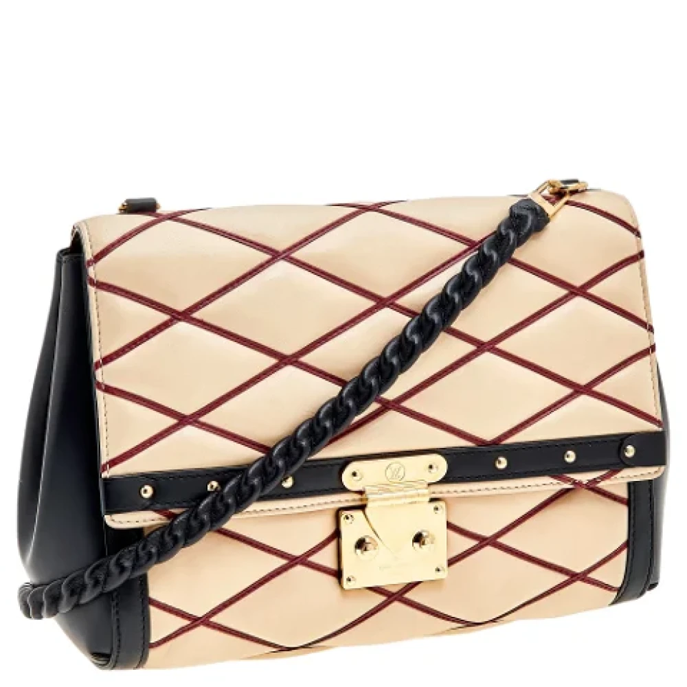 Louis Vuitton Vintage Pre-owned Leather louis-vuitton-bags Beige Dames