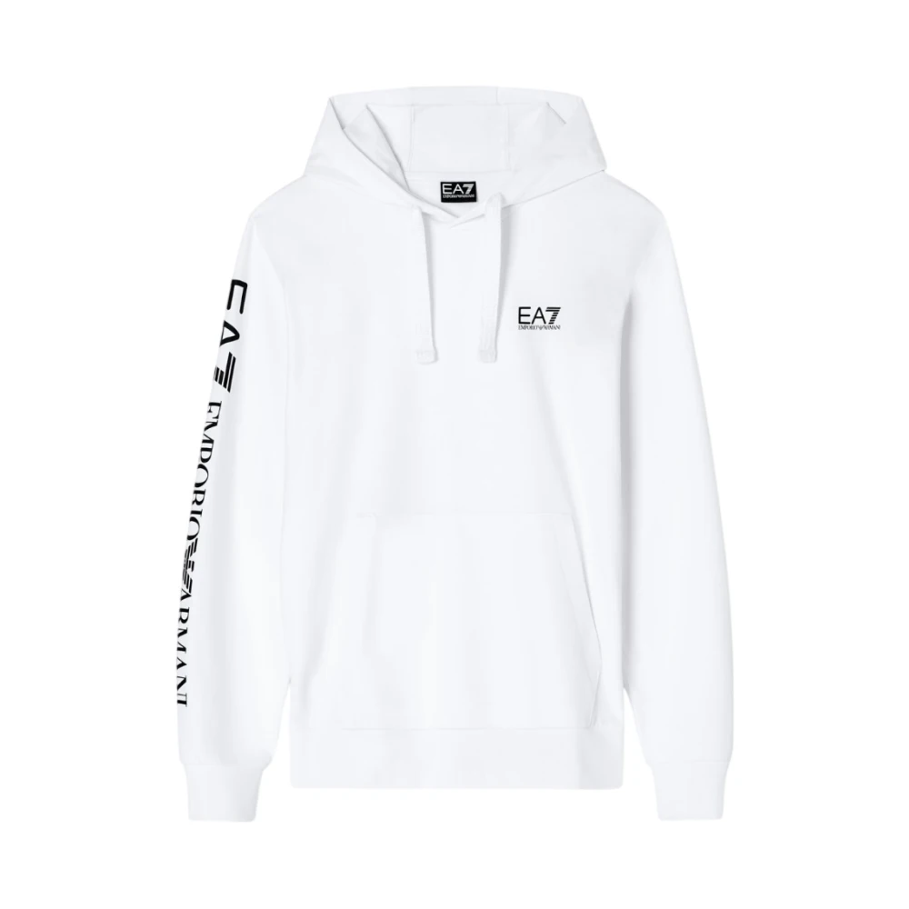 Emporio Armani Ea7 Herren Weiß Sweatshirts & Hoodies, Sgröße: