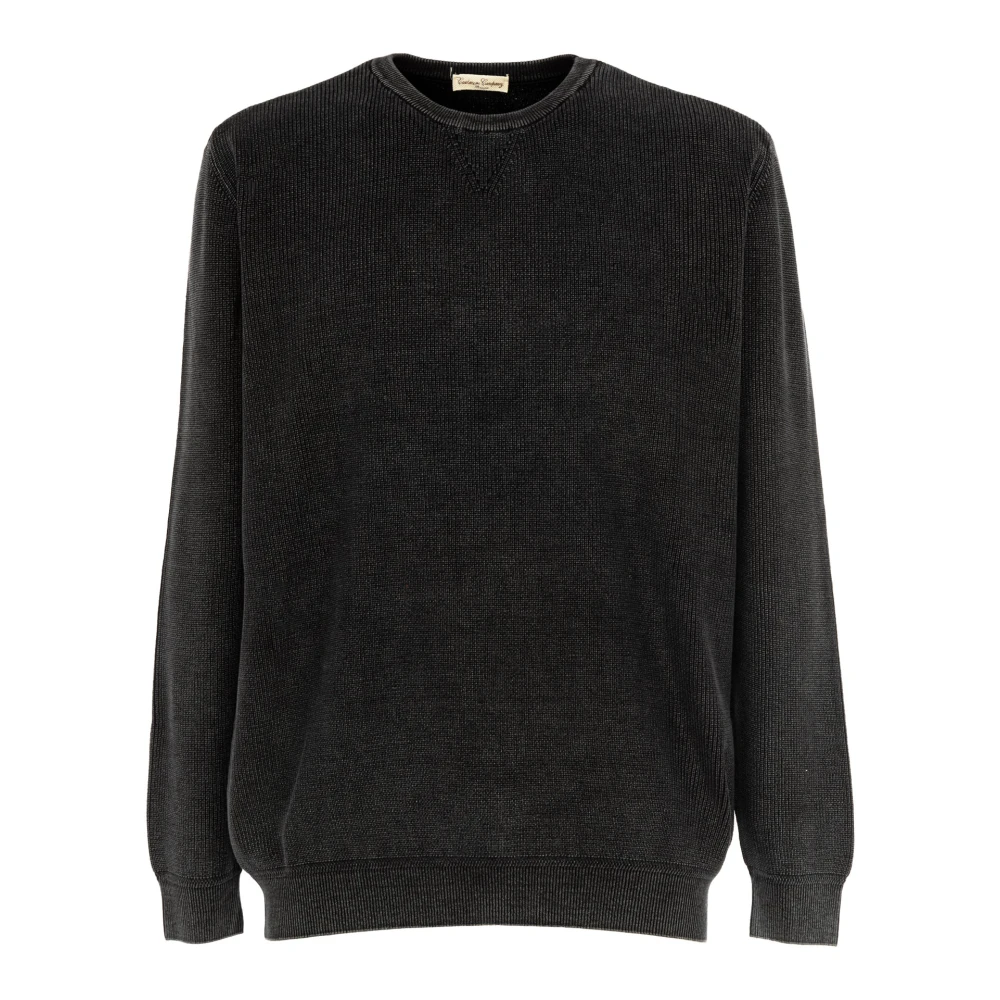 Cashmere Company Heren Trui Ronde Hals Black Heren
