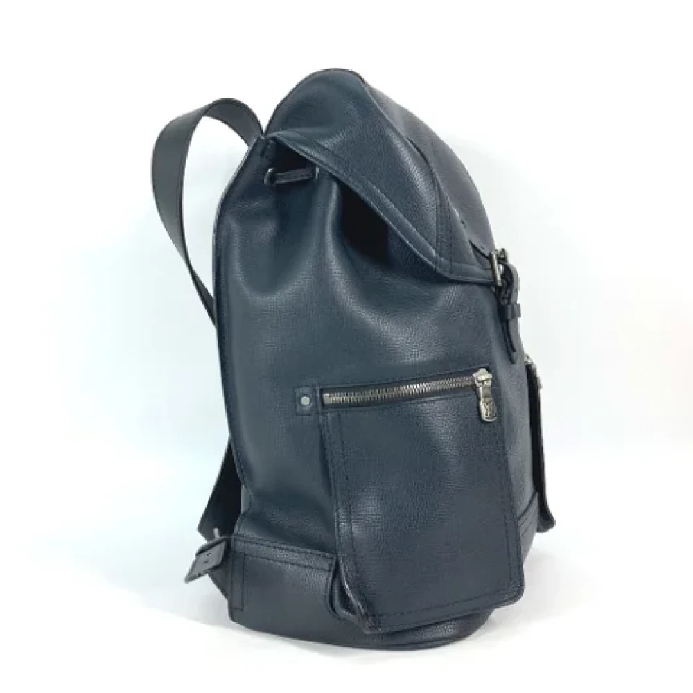 Louis Vuitton Vintage Pre-owned Leather shoulder-bags Blue Heren