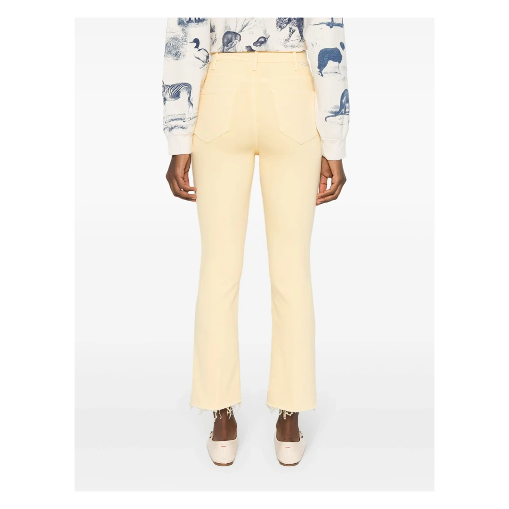 Mother Hustler Enkel Flared Jeans Yellow Dames