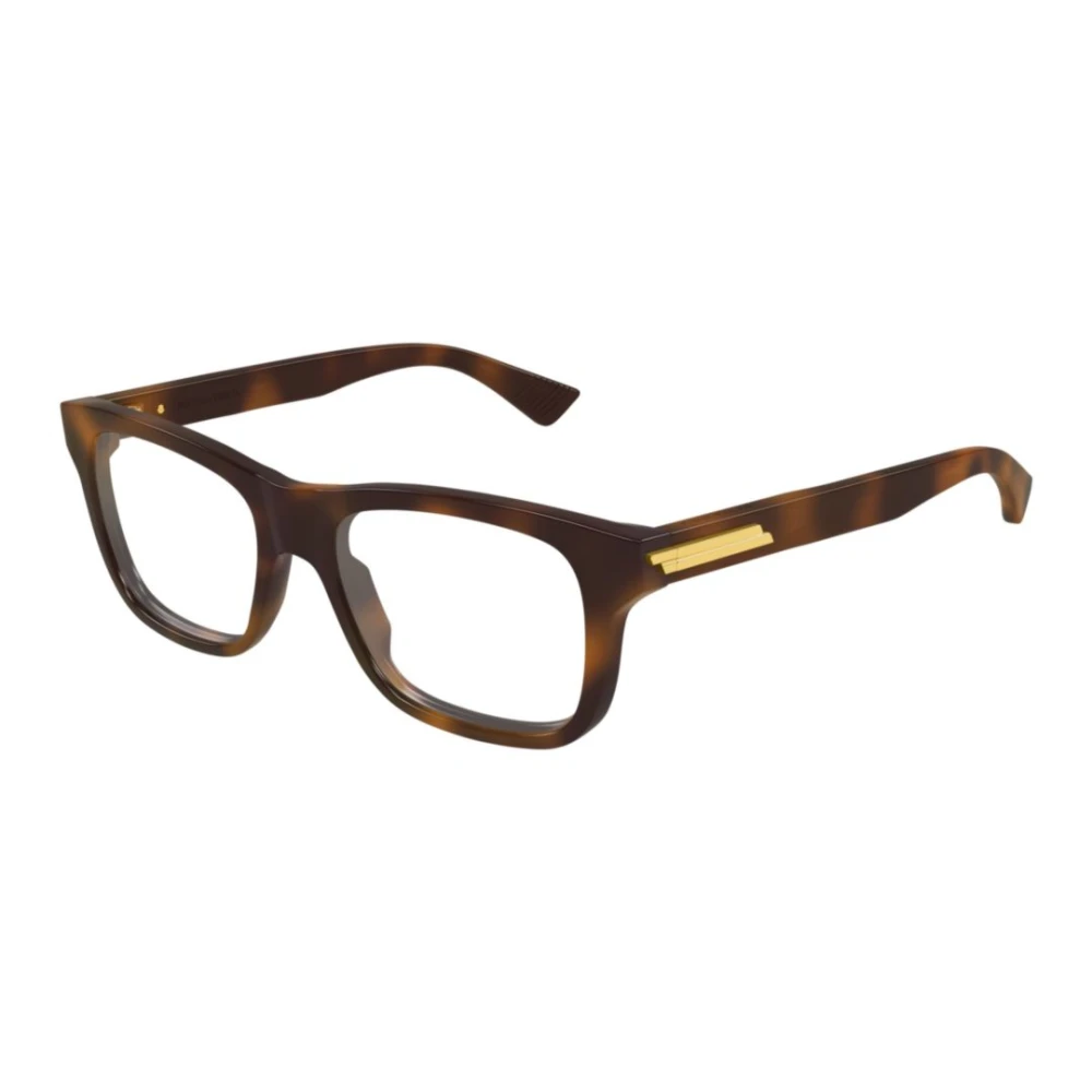 Bottega Veneta Unisex Brown Glasses, 52 Mm, Rectangular Optical Frame