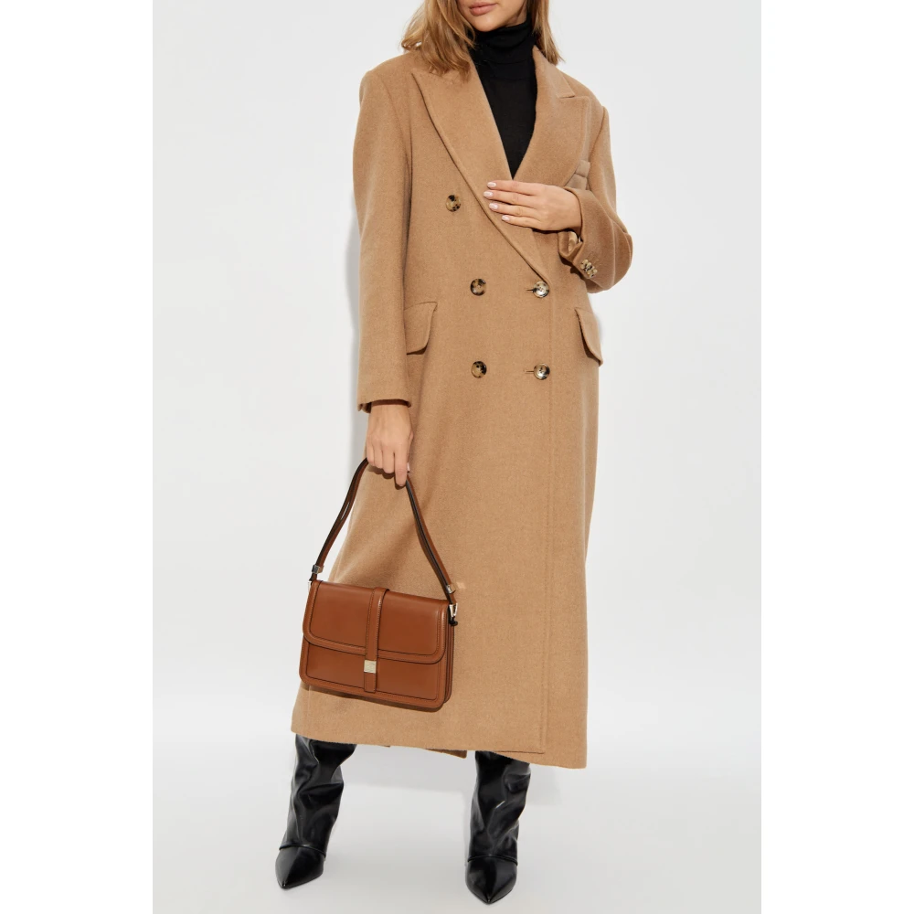 Max Mara Wollen jas Fungo Beige Dames