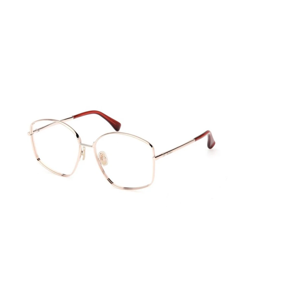 Max Mara Yellow Glasses, Female, 56 Mm, Mm5146 Optical Frame