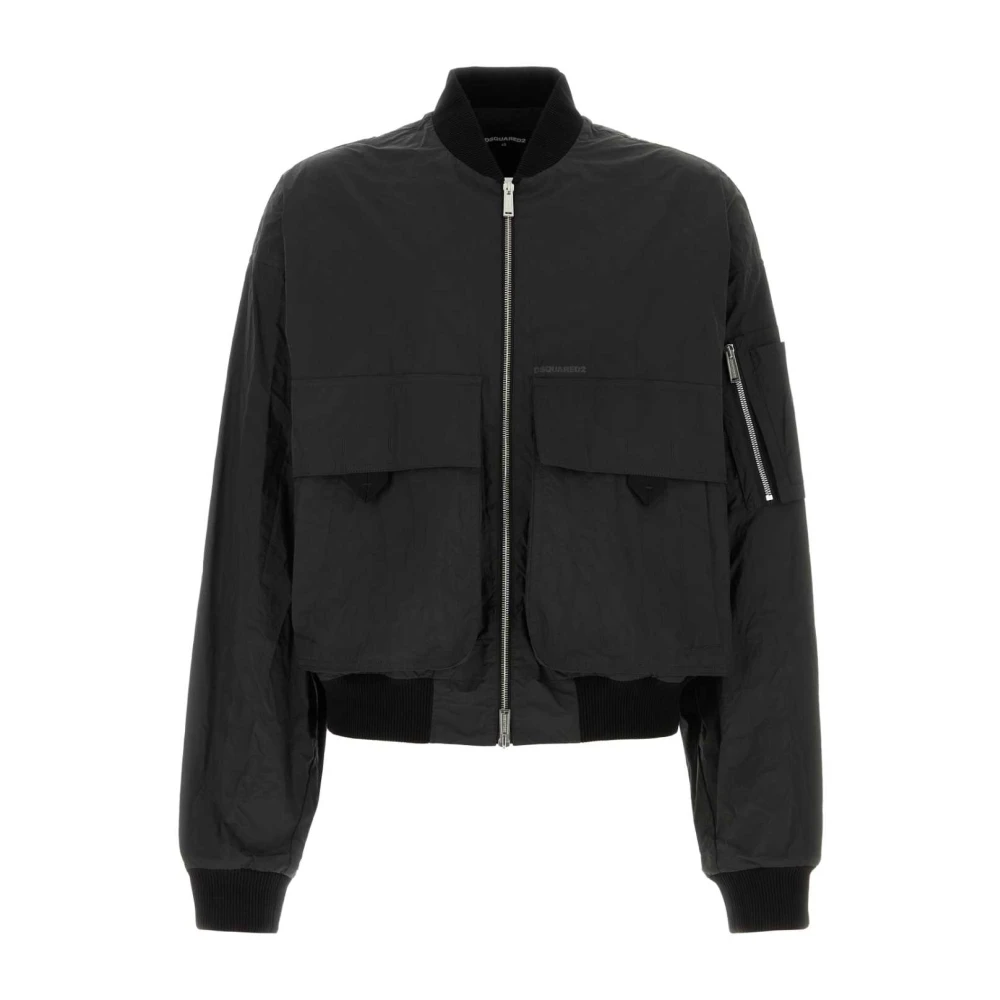 Dsquared2 Zwarte Bomberjack Black Heren