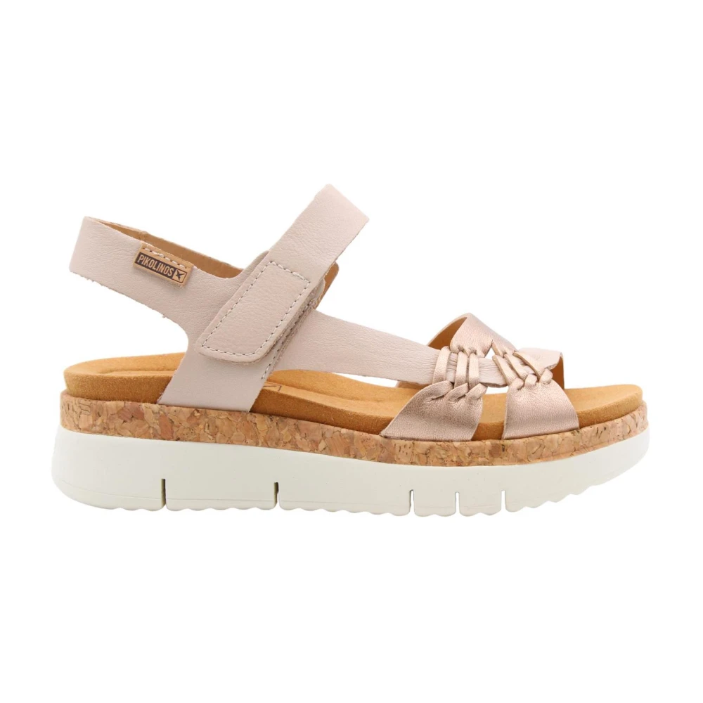 Pikolinos Women's Beige Flat Sandals,, Chic Flat Sandals For Size 7 Uk