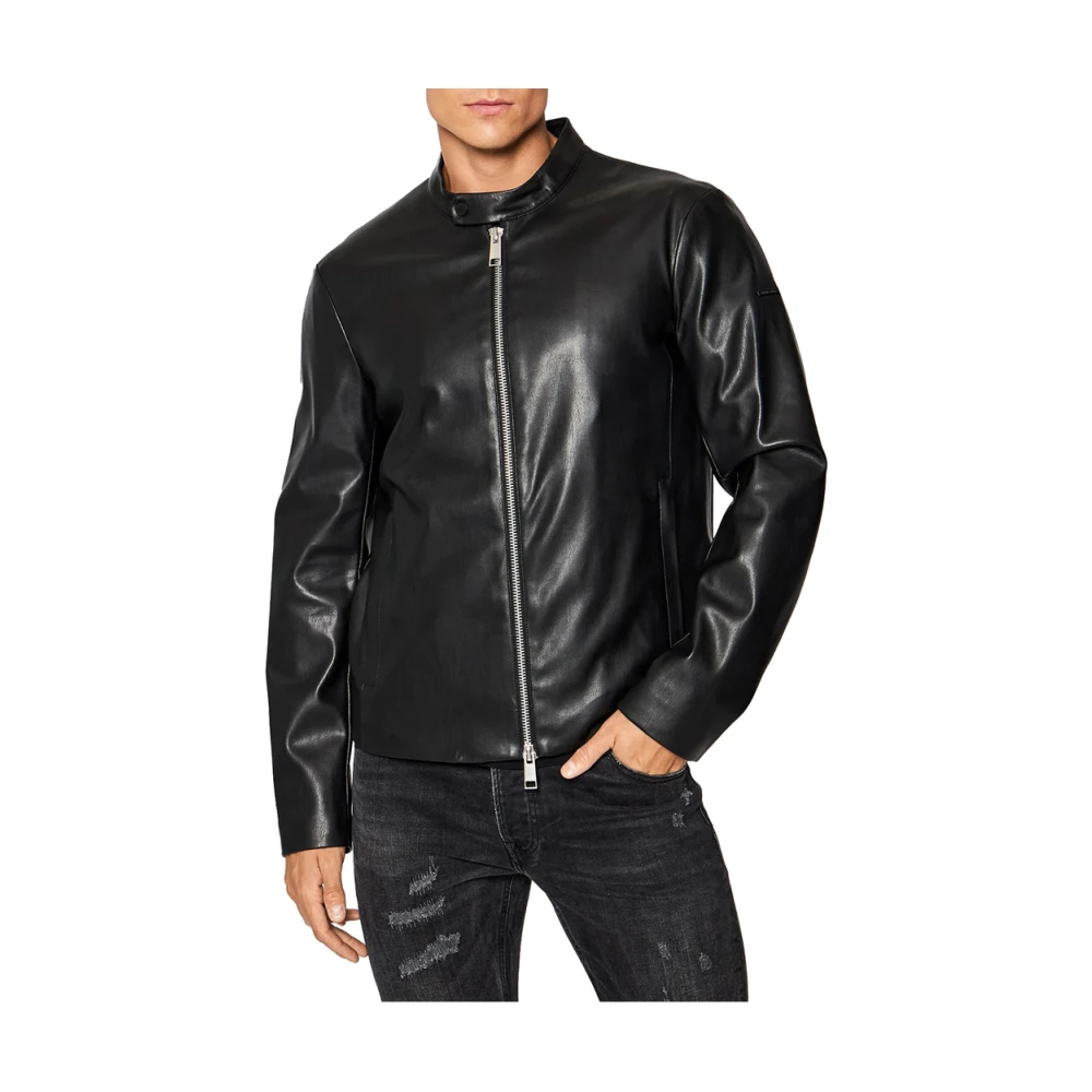 Armani Exchange Imitatie Lederen Jack Black Heren