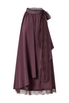 Silk-Acetate Maxi Dress