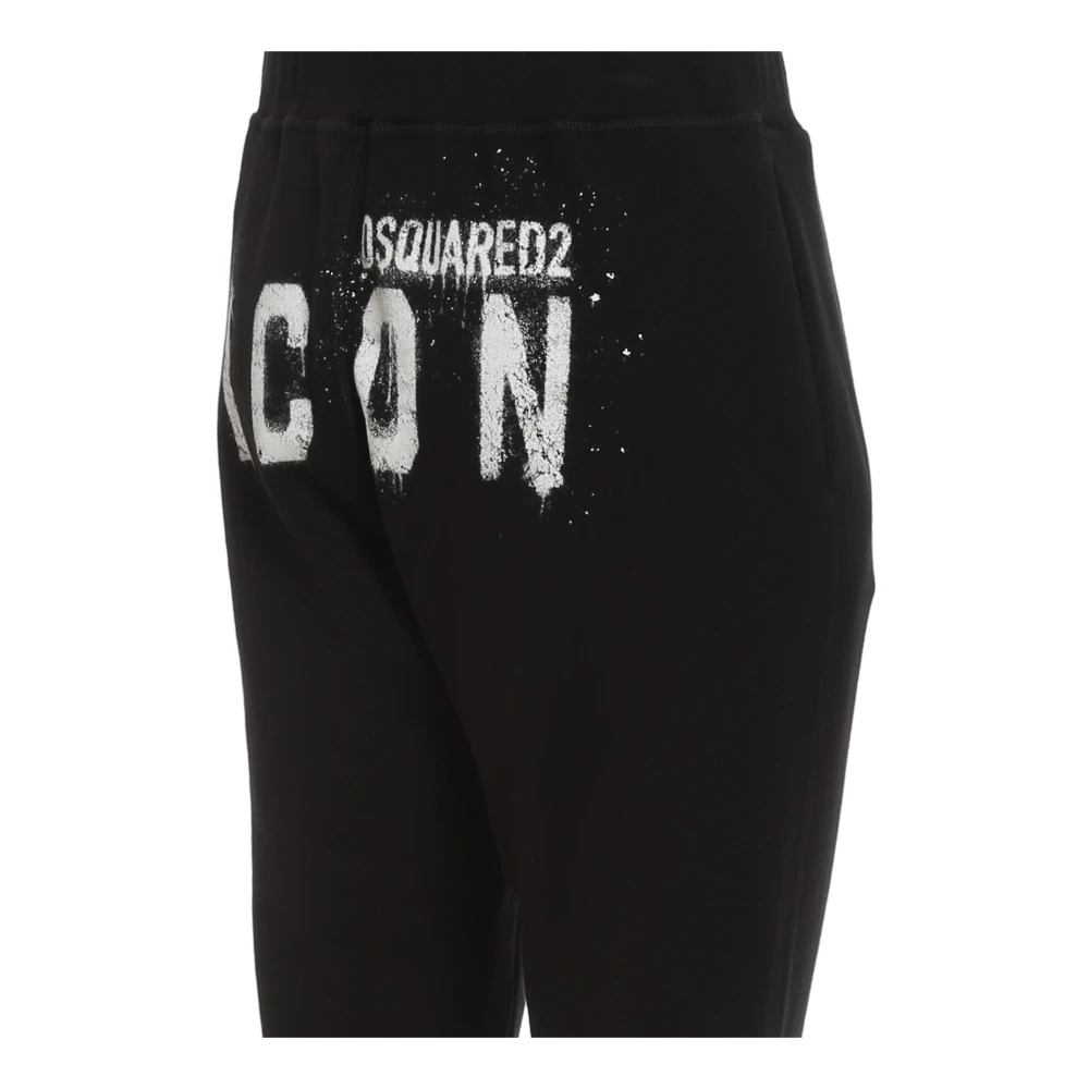 Dsquared2 Icon Spray Ski Sweatpants Black Heren