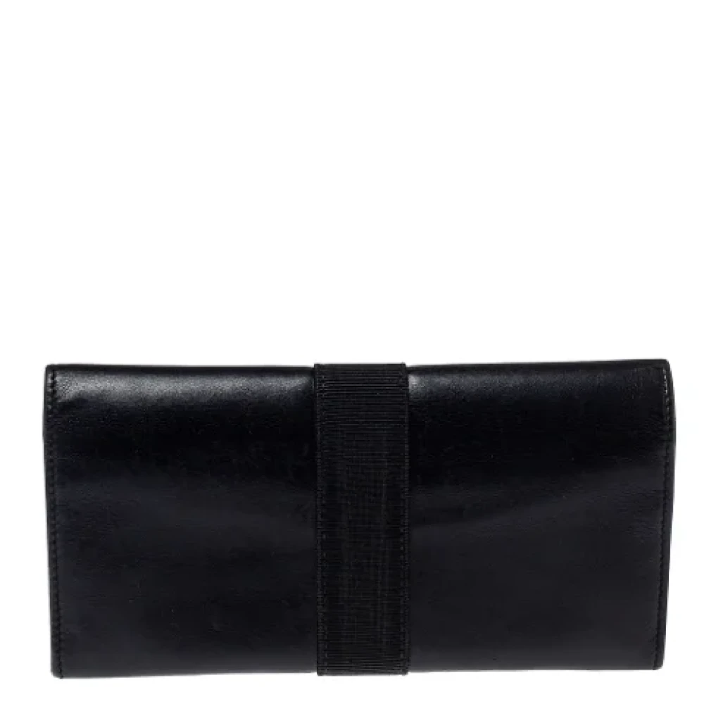 Salvatore Ferragamo Pre-owned Leather wallets Black Dames