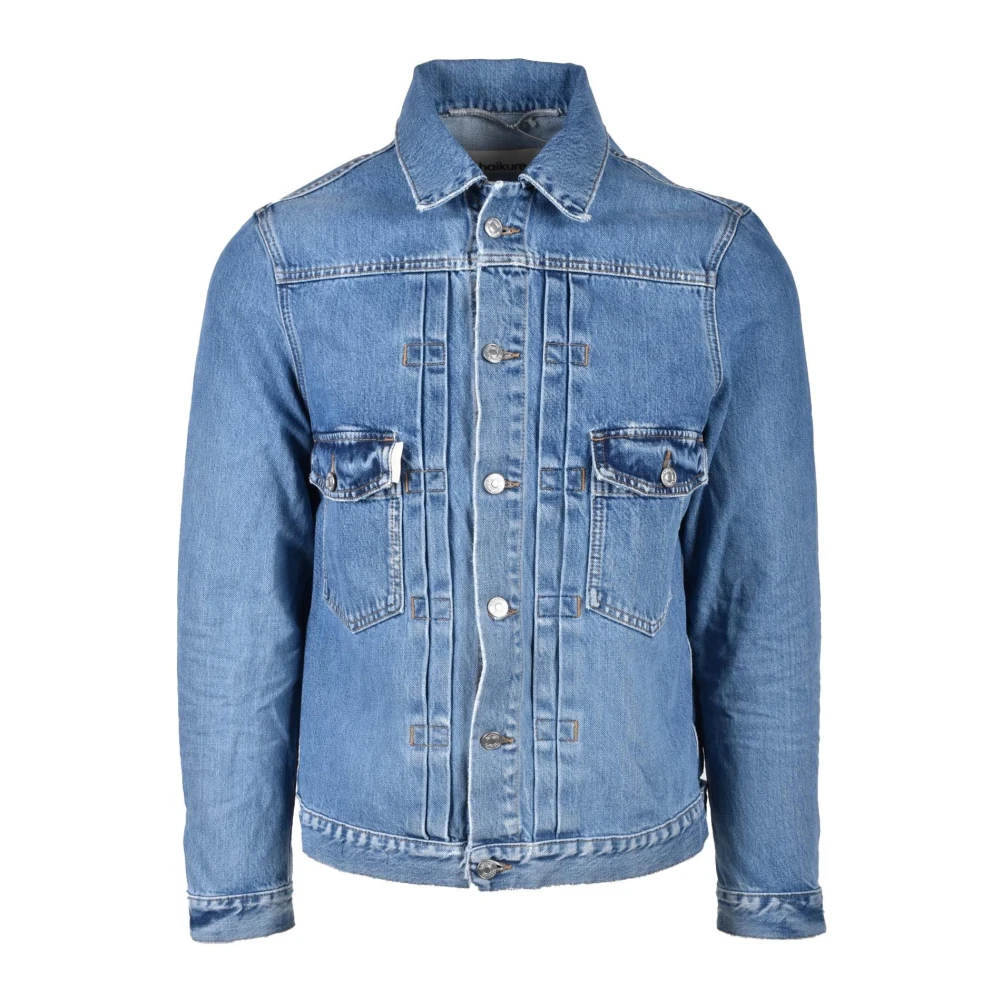 Haikure Katoenen Stijlvolle Buitenkleding Blue Heren