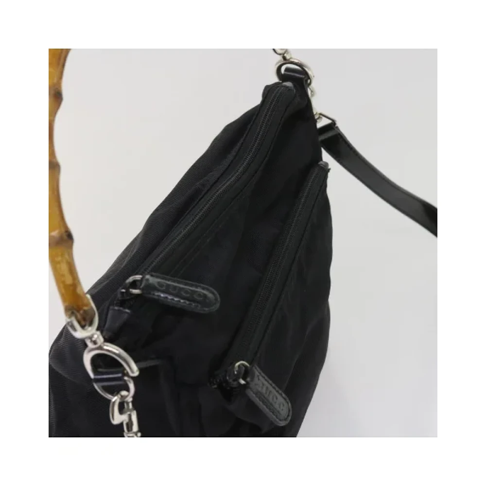 Gucci Vintage Pre-owned Nylon handbags Black Dames