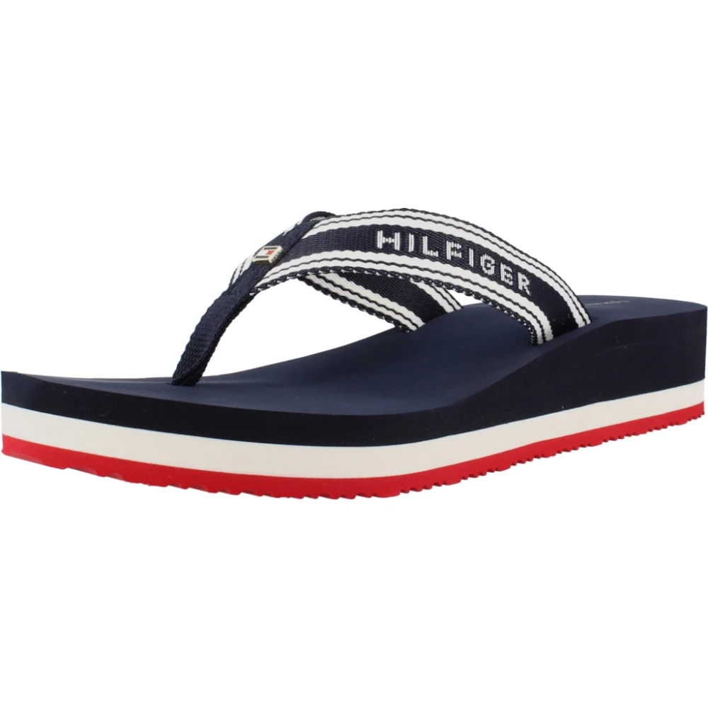 Tommy Hilfiger Damen Dunkelblau Zehentrenner Flag Fw0fw09195 - Bild 2