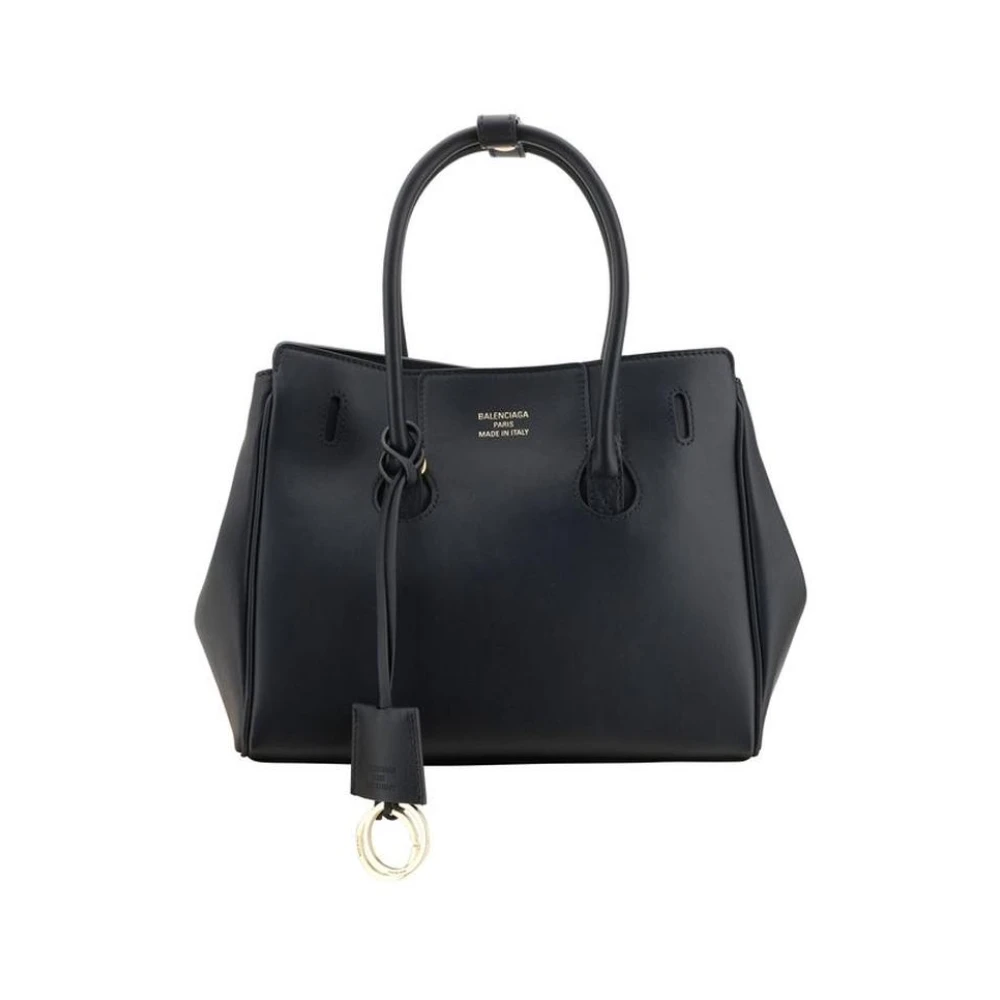 Balenciaga Leren schoudertas met verstelbare band Black Dames