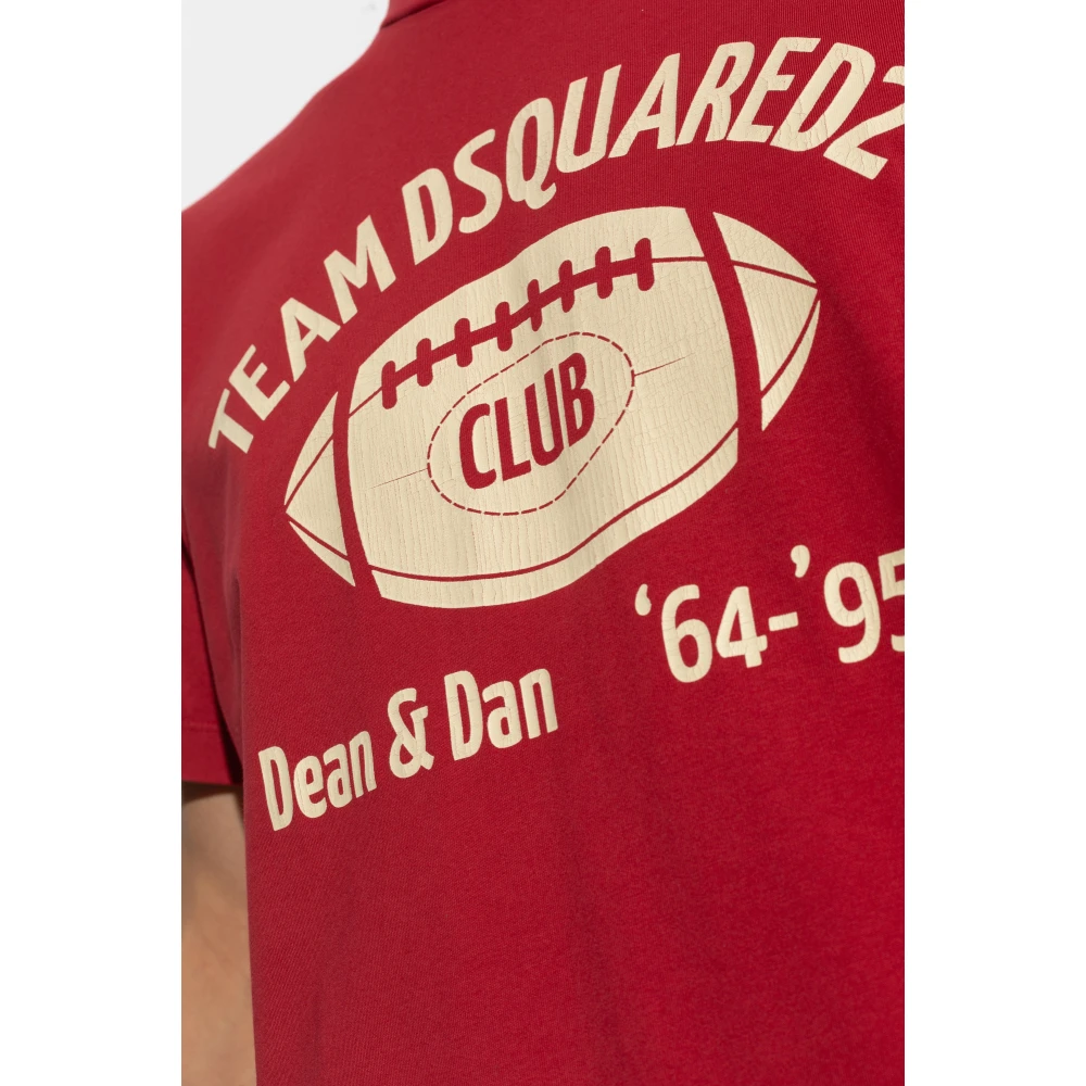 Dsquared2 Hoodie Red Heren