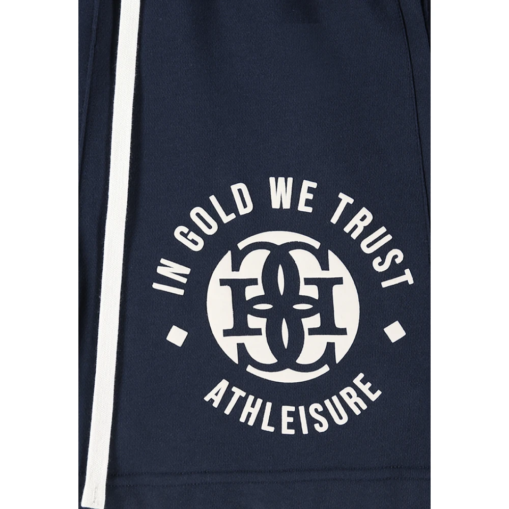 In Gold We Trust Short Shorts Blue Heren