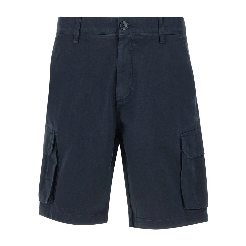 Sun68 Men's Blue Casual Shorts, W38, Cotton Cargo Shorts