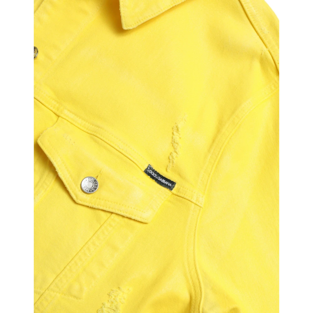 Dolce & Gabbana Light Jackets Yellow Dames