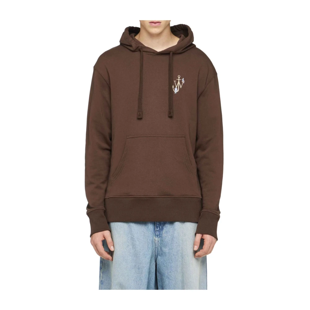JW Anderson Bruine Sweater Casual Stijl Mannen Brown Heren
