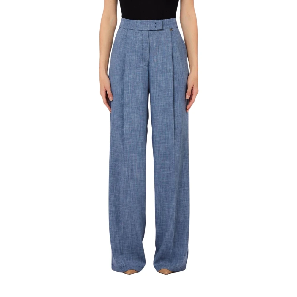 Liu Jo Women's Blue Wide Trousers