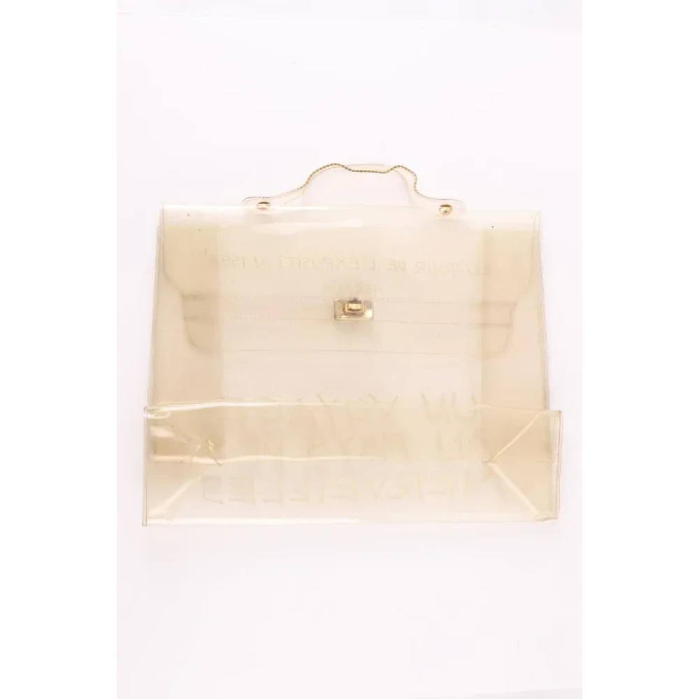 Hermès Vintage Pre-owned Plastic handbags White Dames