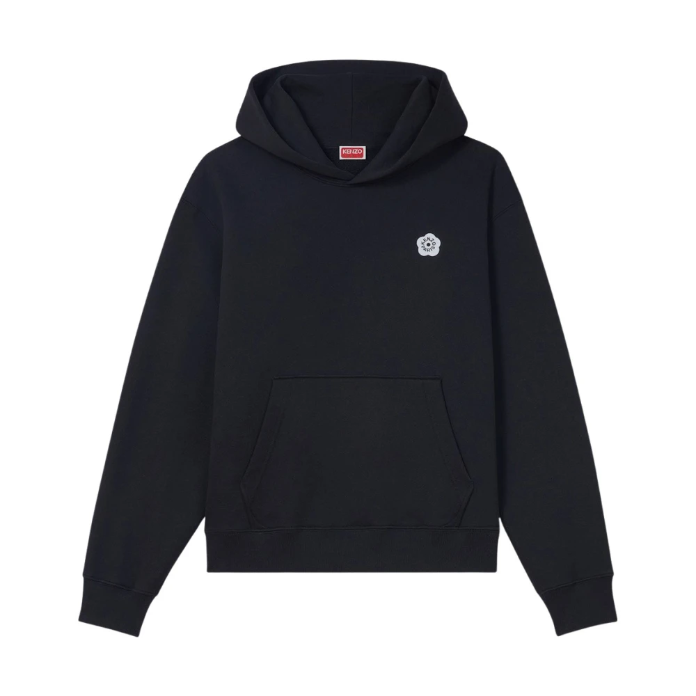 Kenzo Katoenen Logo Hoodie Black Heren