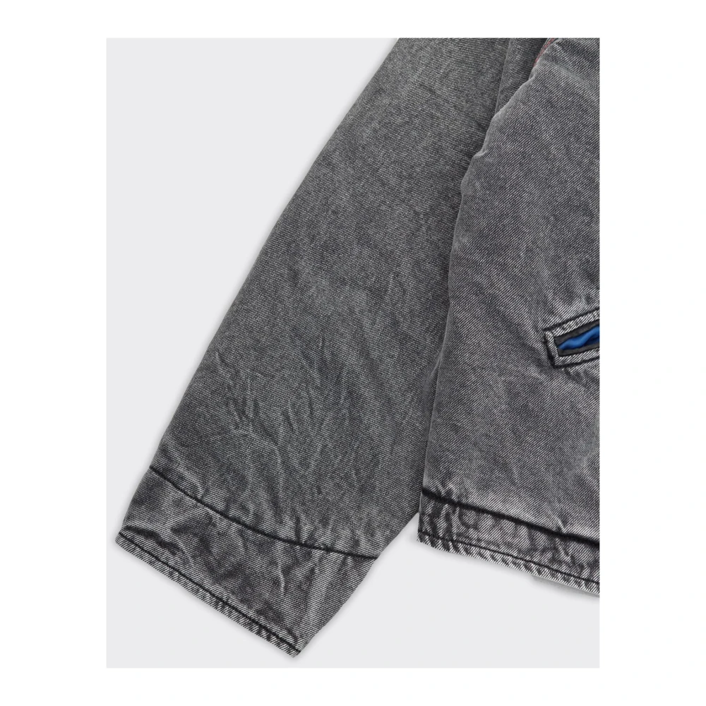 Diesel Zwarte Denim Jas J-Taylor Stijl Gray Heren