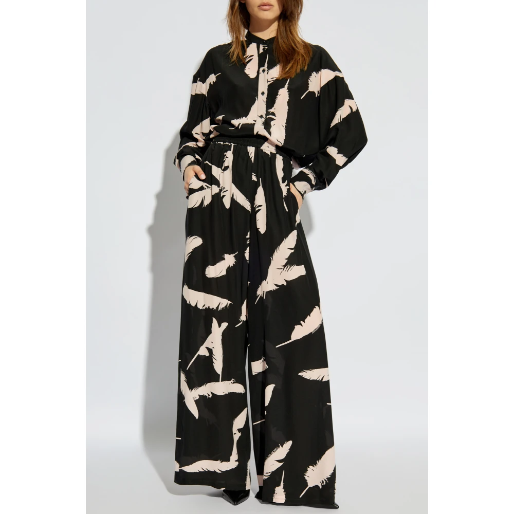 alexander mcqueen Zijden overhemd Black Dames