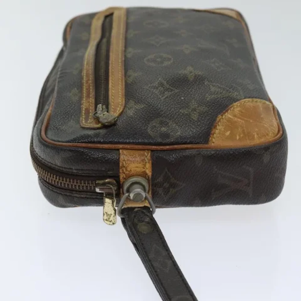 Louis Vuitton Vintage Pre-owned Canvas clutches Brown Dames