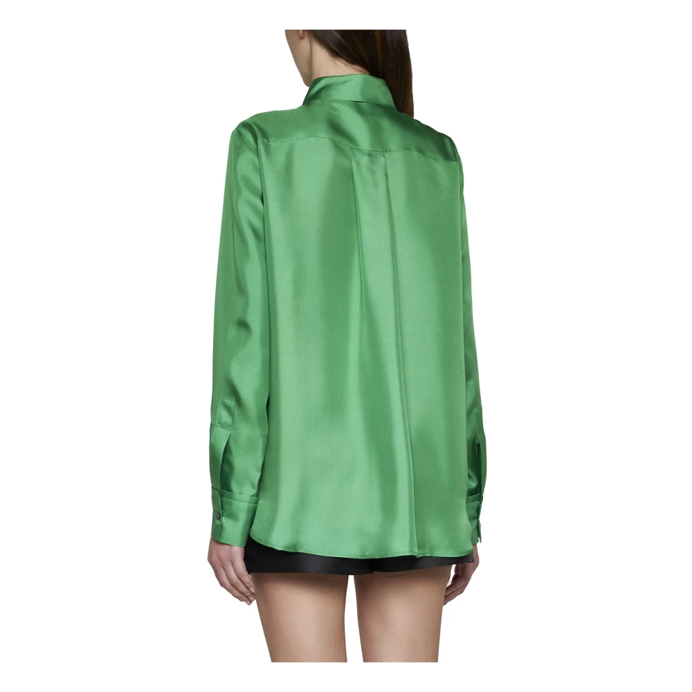 Blanca Vita Groene Basic Shirt Green Dames