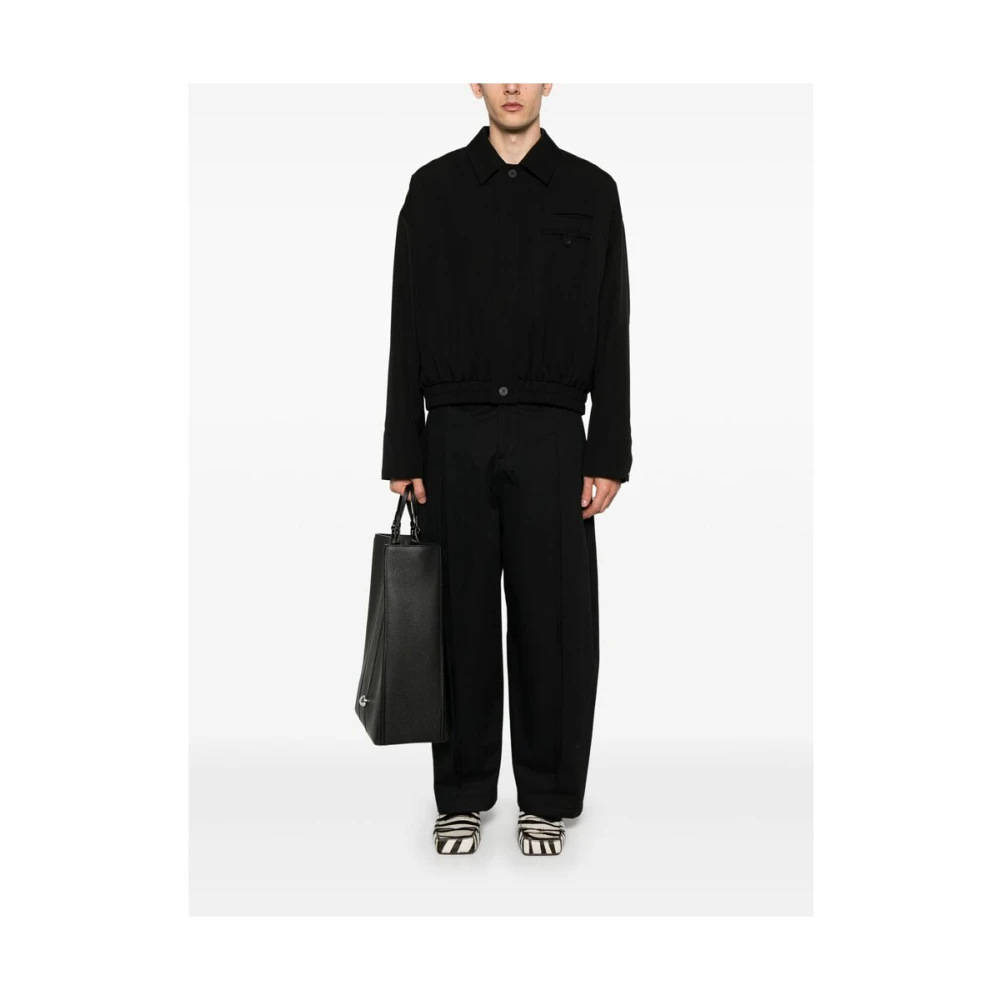 Jacquemus Zwart elastisch zoom bovenkleding Black Heren