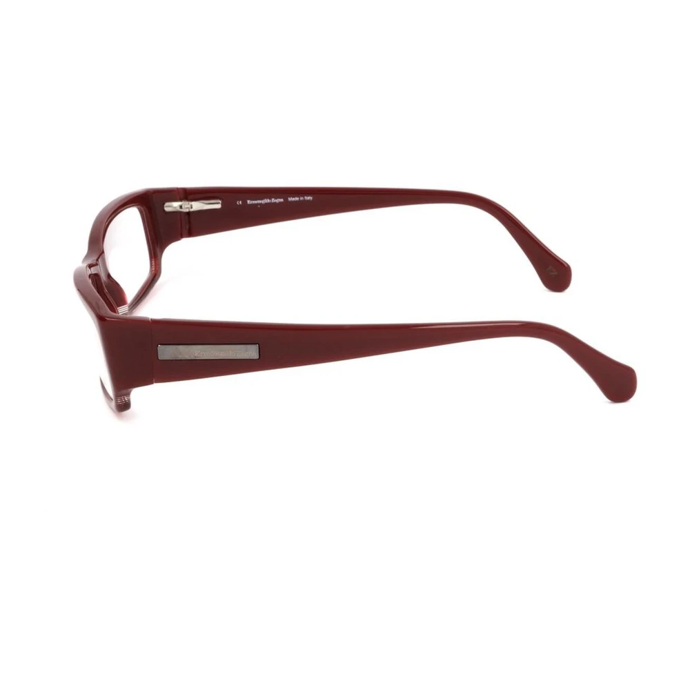 Ermenegildo Zegna Rode Plastic Wijzerplaat Frames Unisex Red Unisex