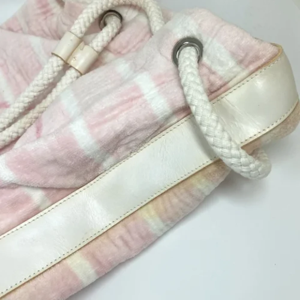 Chanel Vintage Pre-owned Cotton chanel-bags Pink Dames