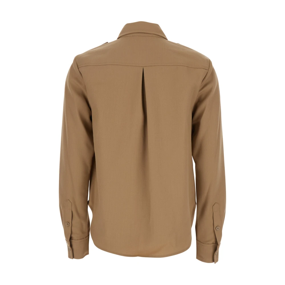 Michael Kors Beige Shirt met Zakken Vrouw Beige Dames