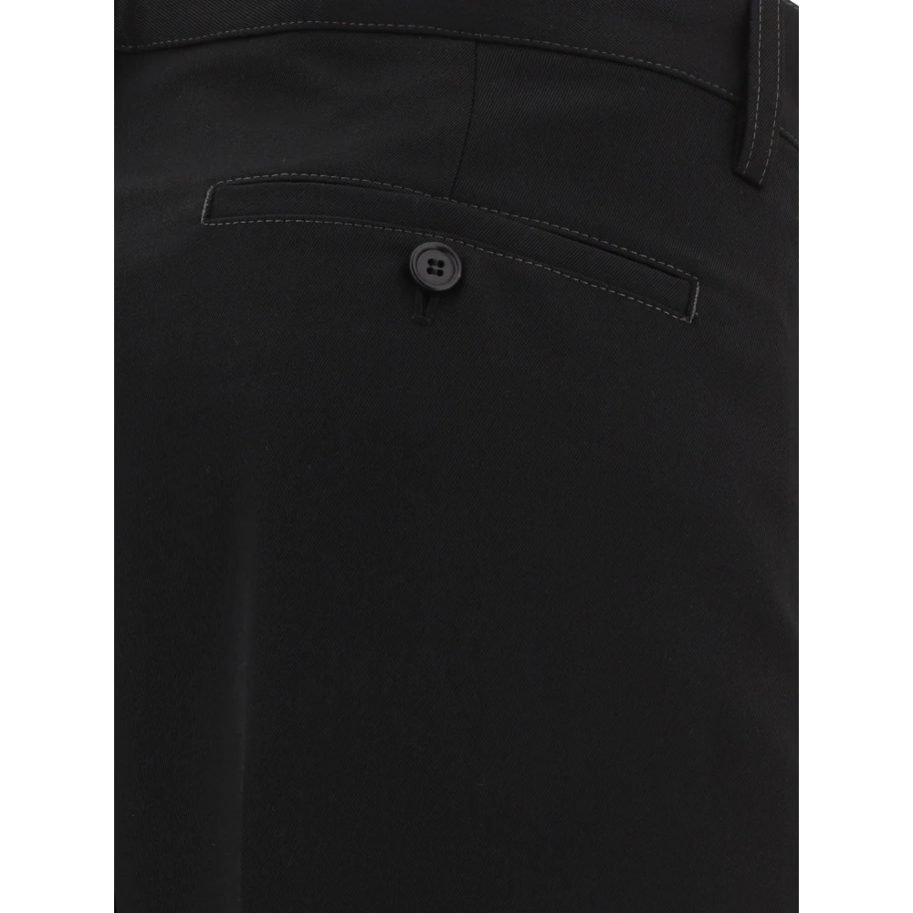 Marni Chino Broek met Relaxte Pasvorm Black Heren