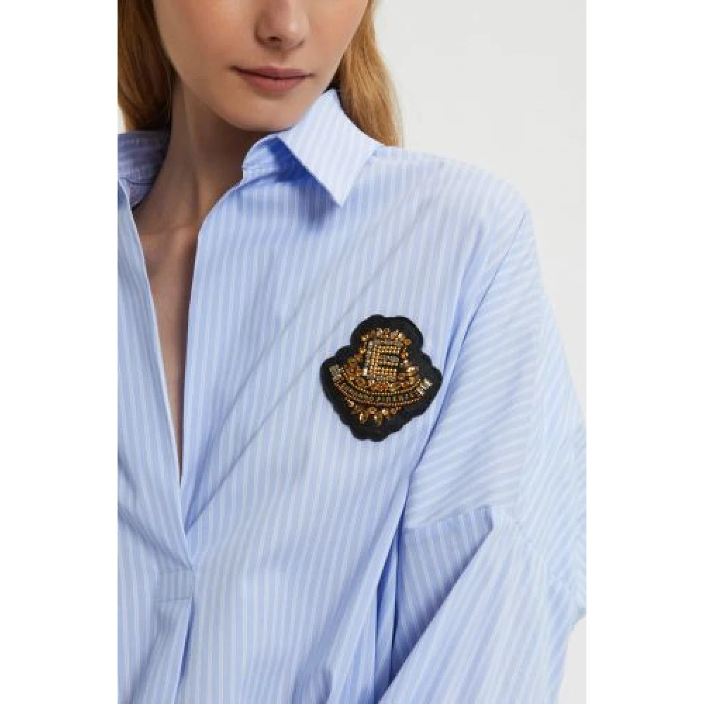 Ermanno Scervino Gestreepte Blouse Blue Dames