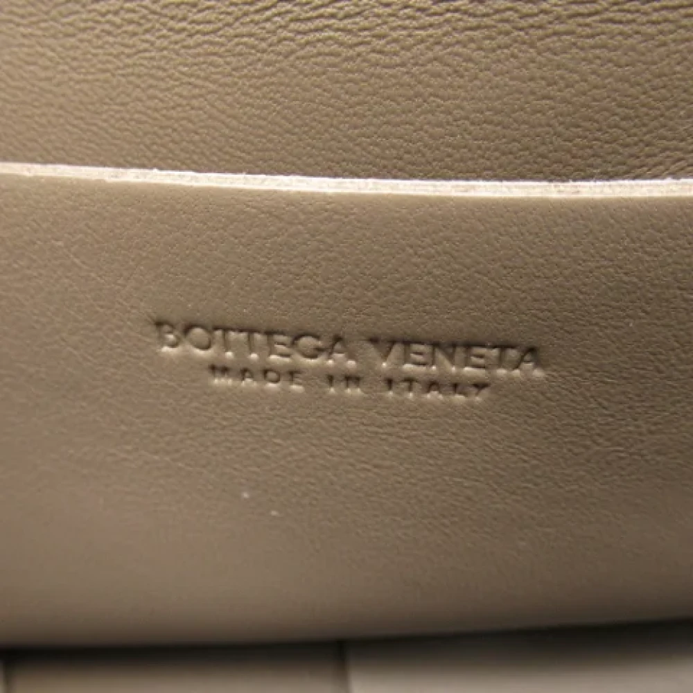 Bottega Veneta Vintage Pre-owned Leather crossbody-bags Beige Dames